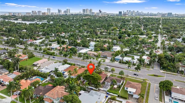 an aerial view of city