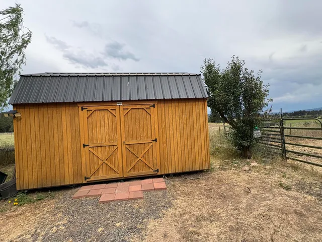 a view of road and trees