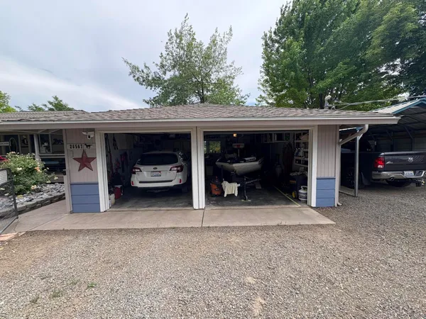 a car parked in front of house