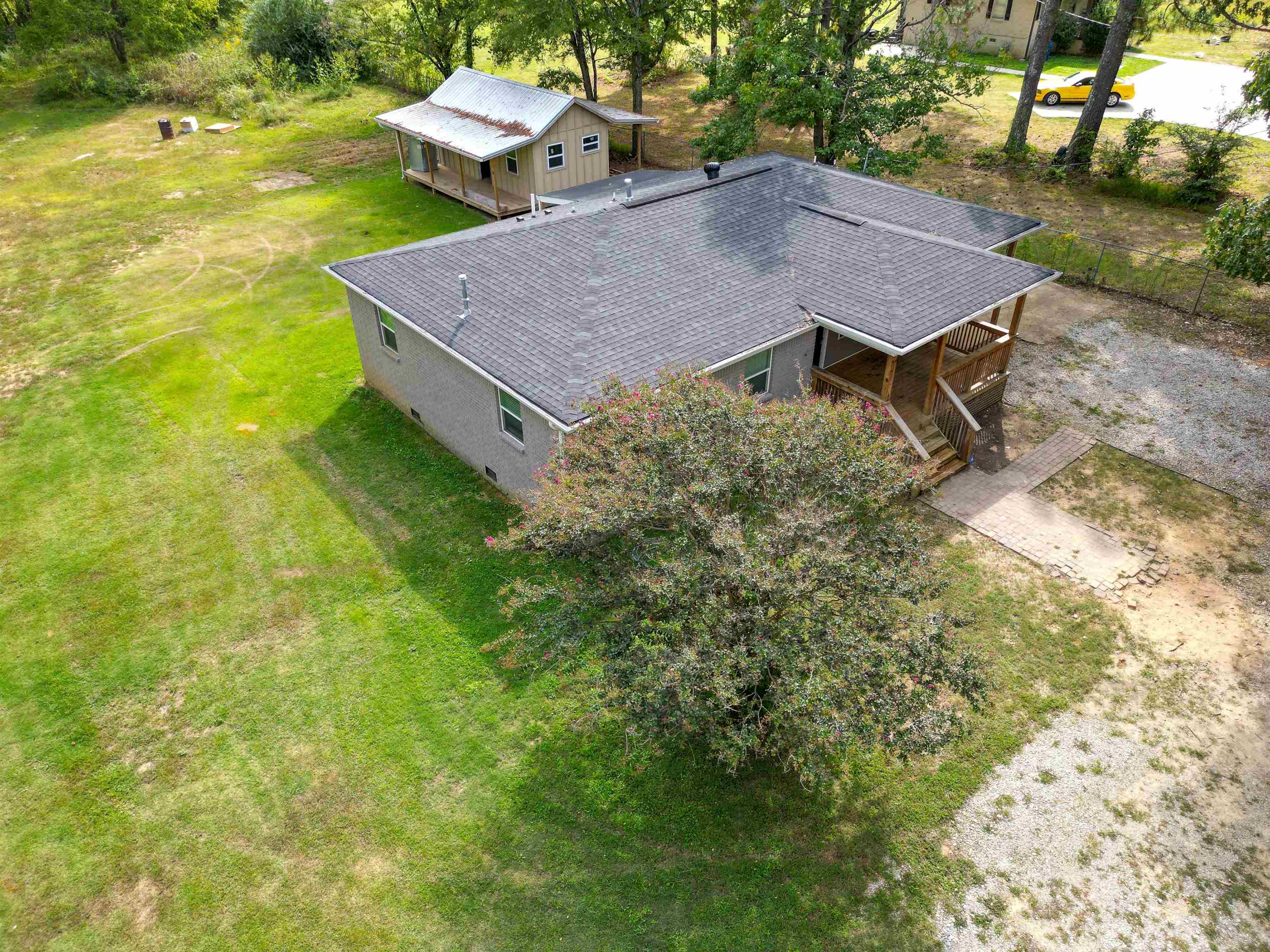 8074 Van Road Arlington, TN 38002 - Photo 17 of 24 an aerial view of a house with swimming pool and green space