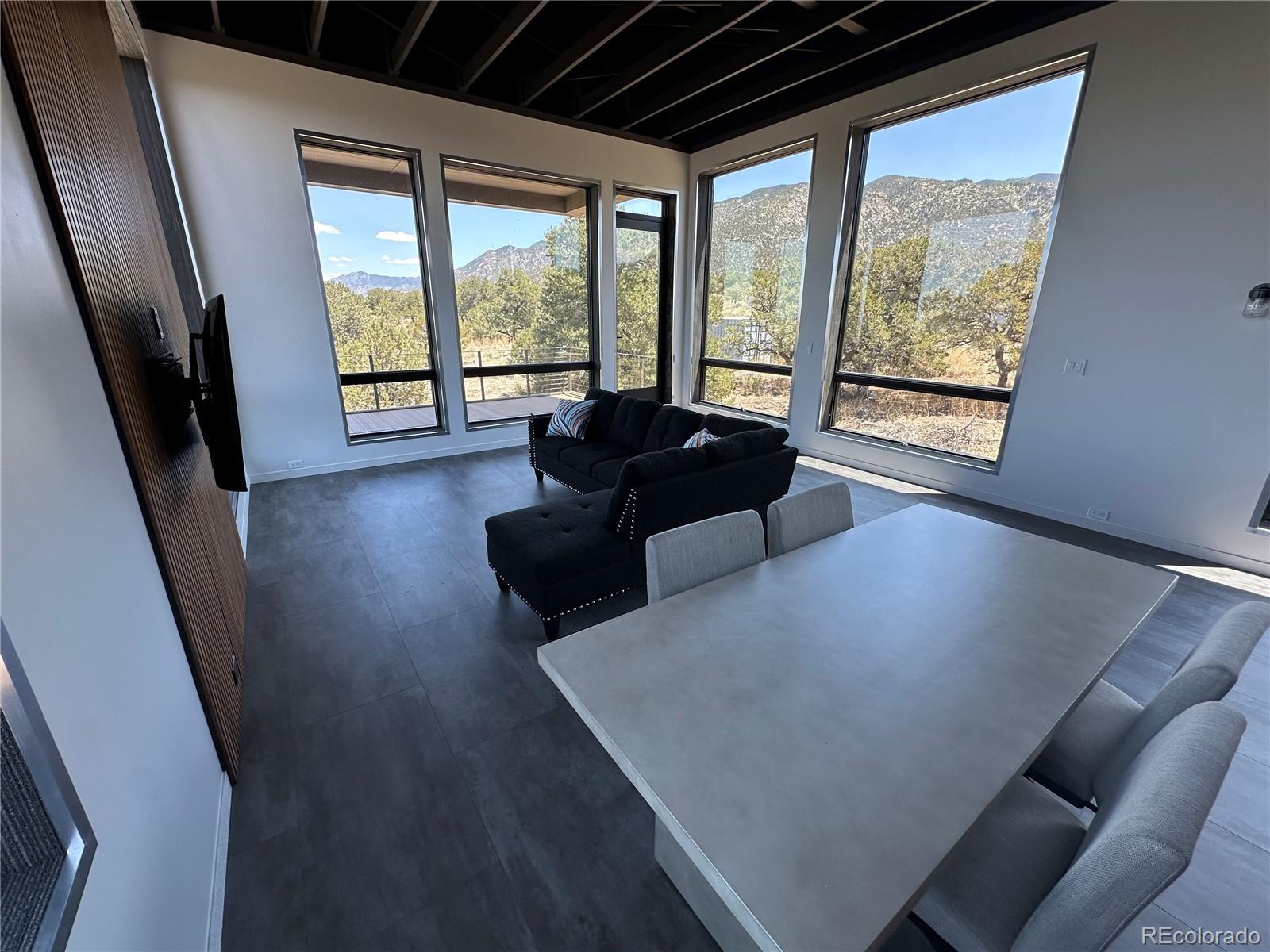 99 Cedar Ridge Road Mosca, CO 81146 - Photo 12 of 36 a living room with furniture and a large window