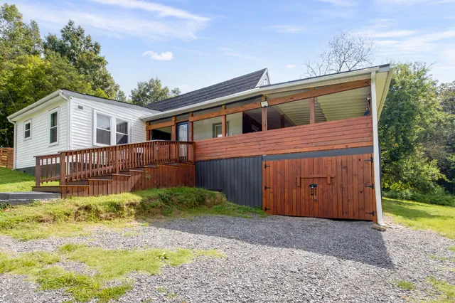 a house view with a garden space