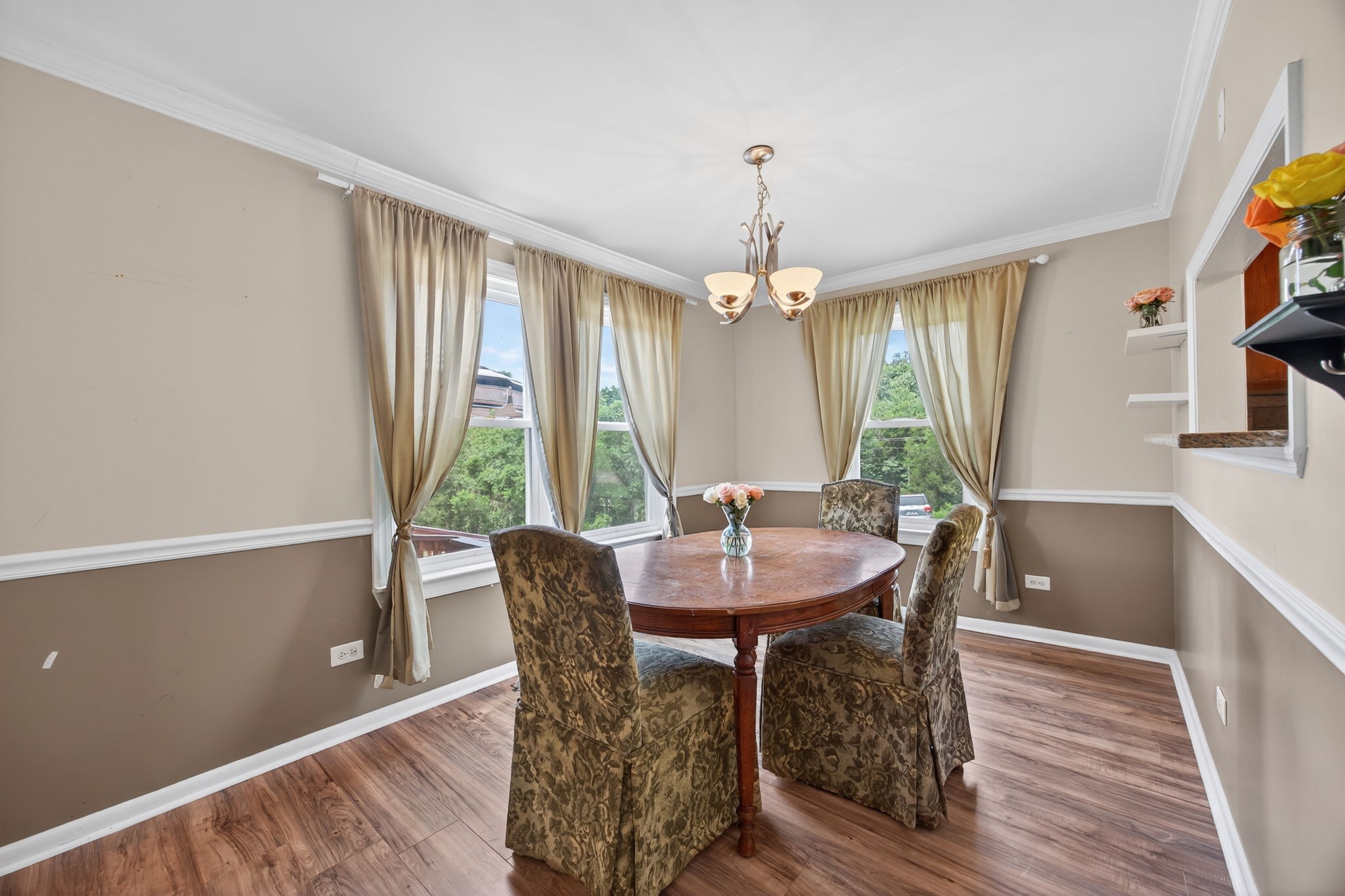 3203 Statesville Road Watertown, TN 37184 - Photo 33 of 56 a view of a dining room with furniture window and wooden floor