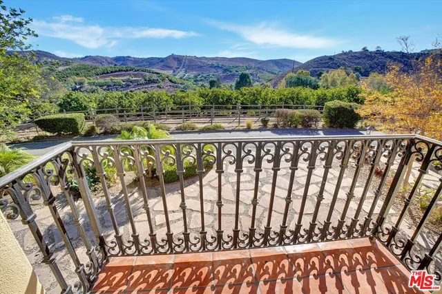 a view of a yard with plants and trees