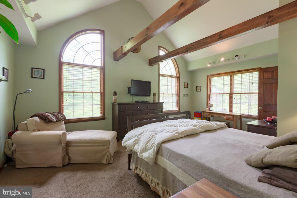 631 Bee Tree Road Parkton, MD 21120 - Photo 17 of 30 Master with Wood Beams on second level