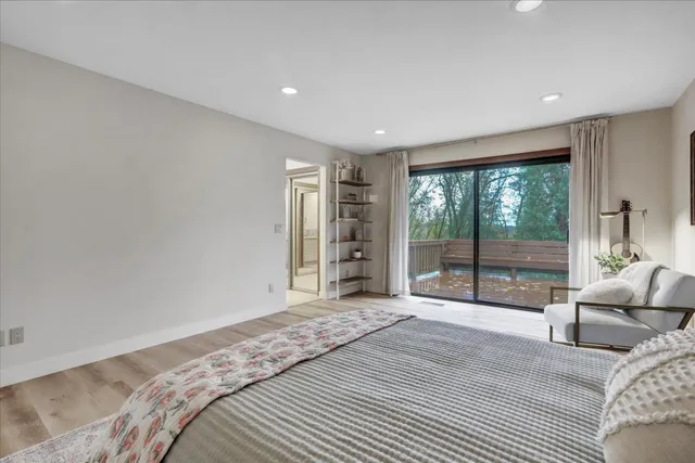 a view of a yard with an outdoor seating