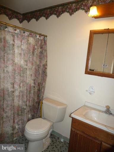 2013 Hopefield Road Silver Spring, MD 20905 - Photo 22 of 30 a bathroom with a sink a toilet and a mirror