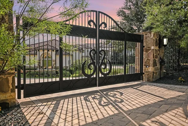 a view of a balcony with a potted plant