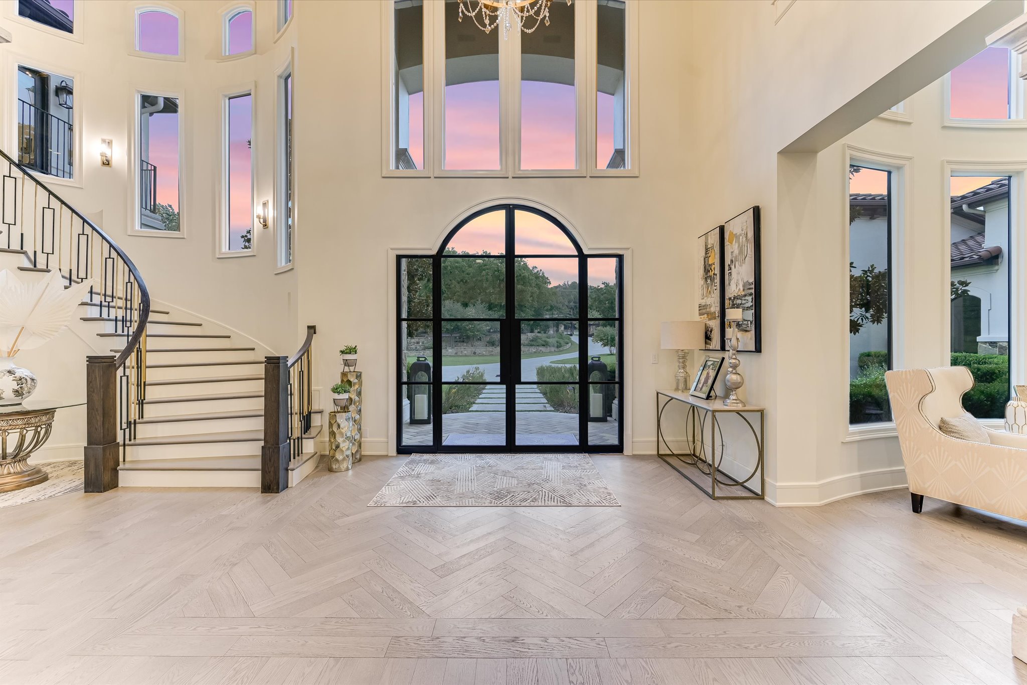 14132 Flat Top Ranch Road Austin, TX 78732 - Photo 8 of 40 a view of entryway with stairs and furniture