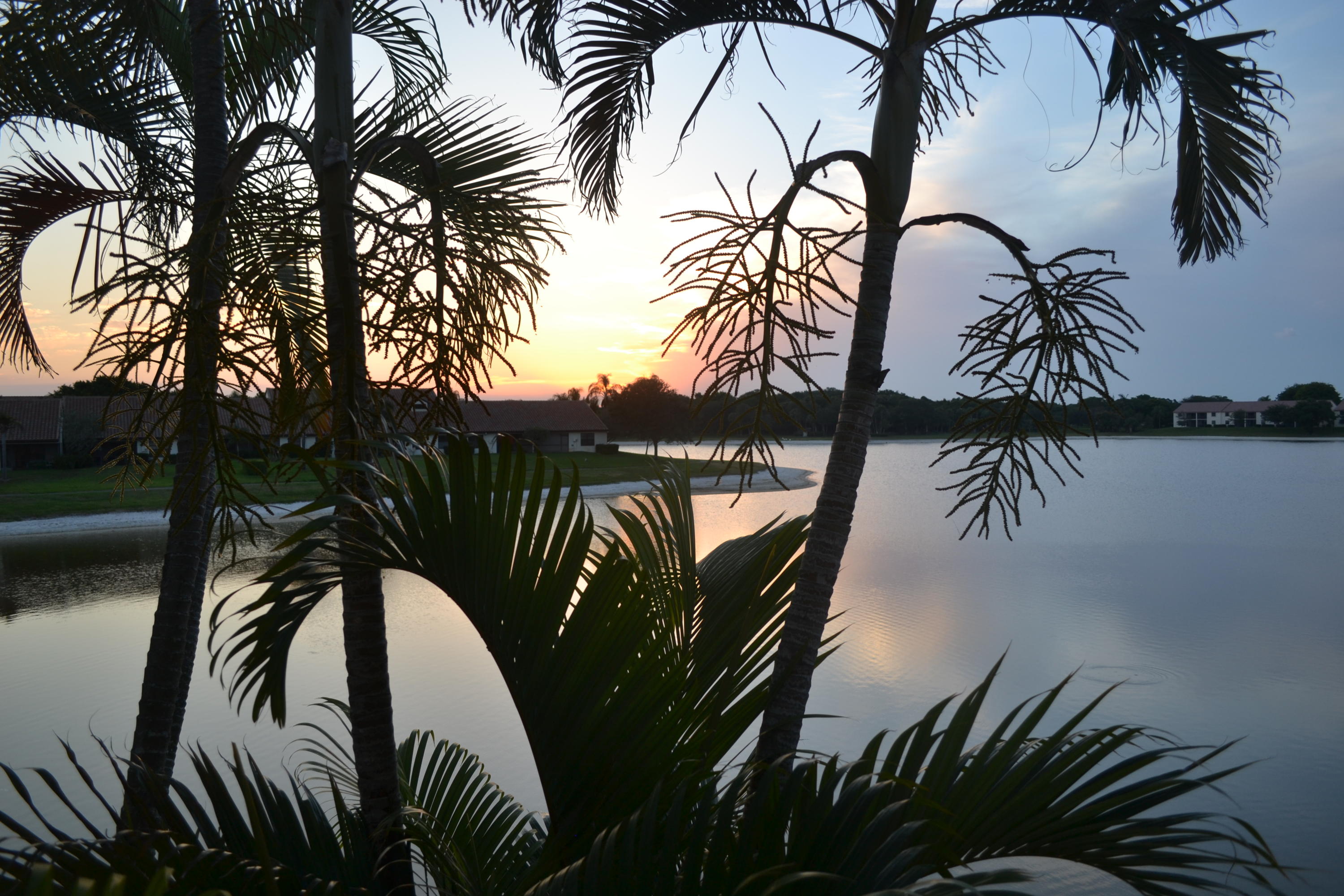 2600 Greenwood Terrace, Unit 112 Boca Raton, FL 33431 - Photo 26 of 28 Lake Windwood Sunset