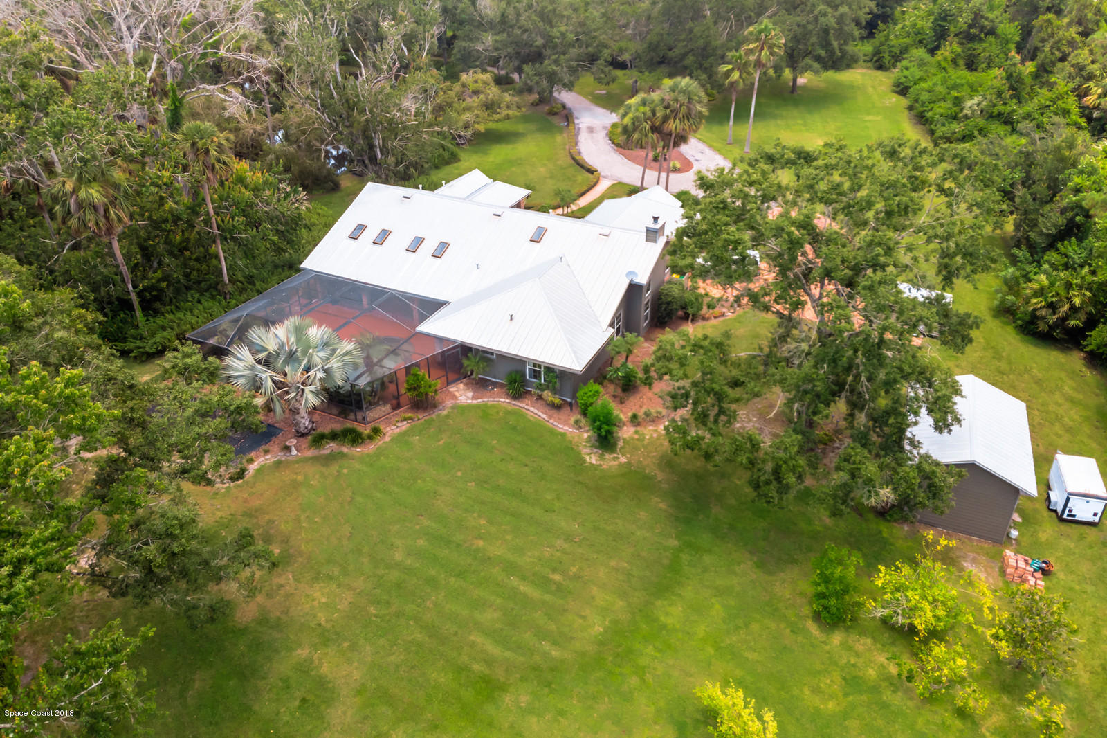 2555 Cox Road Cocoa, FL 32926 - Photo 39 of 42 42_2555CoxAerials0539_mls