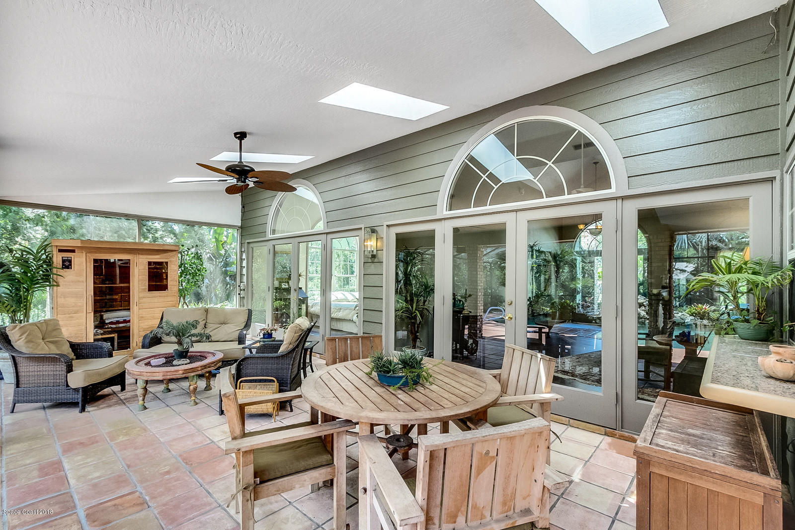 2555 Cox Road Cocoa, FL 32926 - Photo 6 of 42 Pool Patio/Sauna
