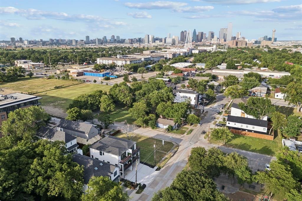 907 Bayonne Street Dallas, TX 75212 - Photo 30 of 38 an aerial view of a city with lots of residential buildings