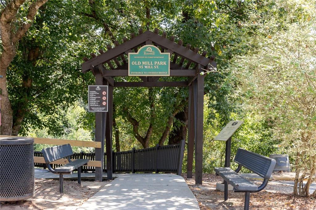 657 Willeo Road Roswell, GA 30075 - Photo 16 of 18 a front view of a house with garden