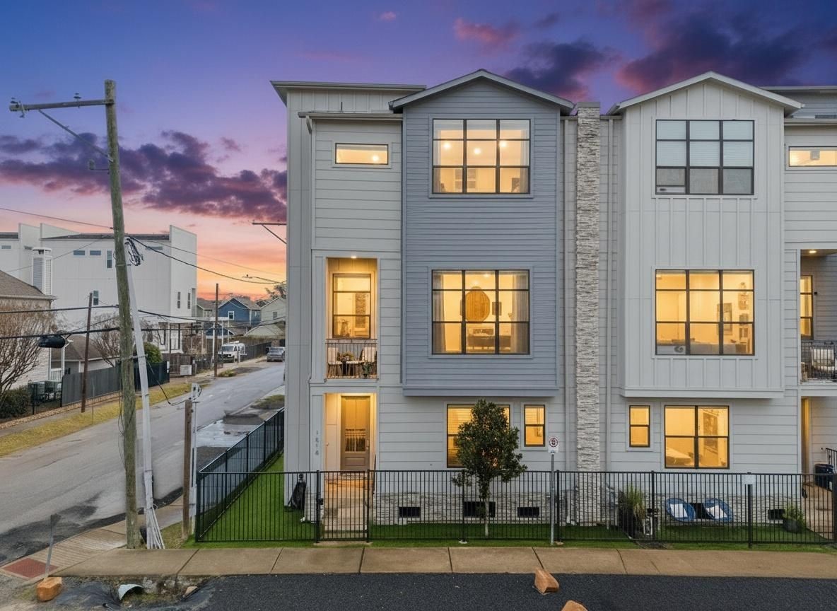 Modern exterior with clean architectural lines and great curb appeal