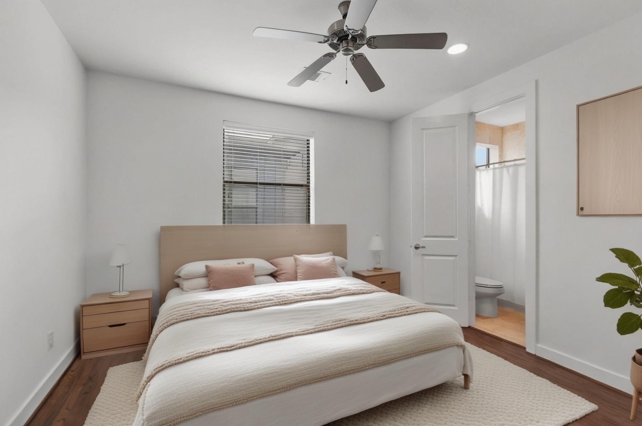 1514 Beall Street Houston, TX 77008 - Photo 20 of 33 Second Bedroom (virtually Staged)