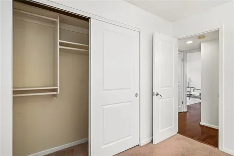 a view of closet area