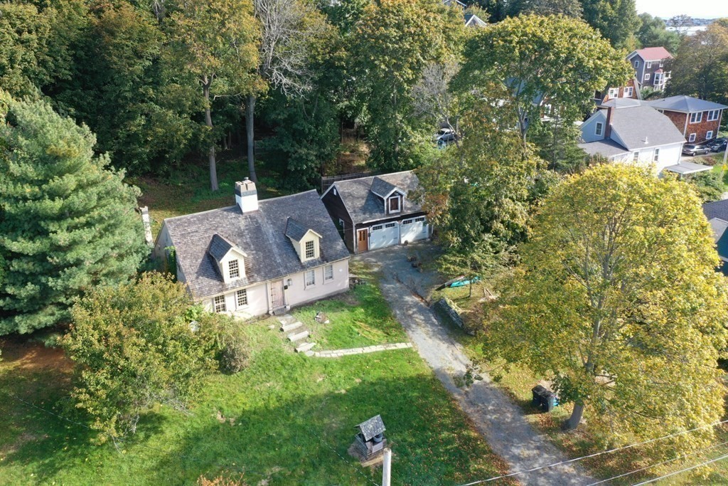 116 Spring Street Hull, MA 02045 - Photo 32 of 37 an aerial view of a house with a yard