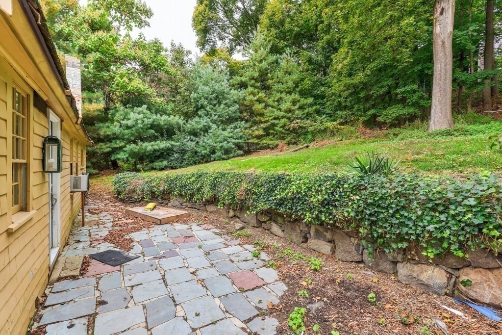 116 Spring Street Hull, MA 02045 - Photo 10 of 37 a view of a yard with plants and large trees