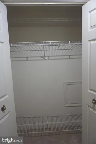 a view of a closet