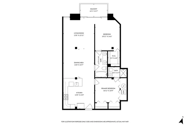 $394,900 | 701 West Jackson Boulevard, Unit 302B, Chicago, IL 60661