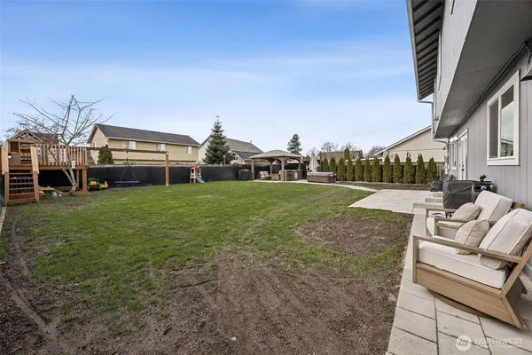 a view of a garage with refrigerator