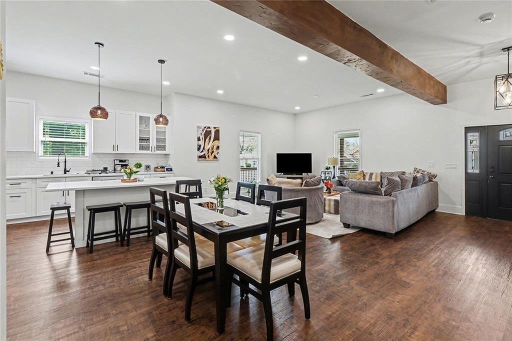 417 Pennington Avenue Southwest Rome, GA 30161 - Photo 6 of 30 a view of a dining room with furniture and wooden floor