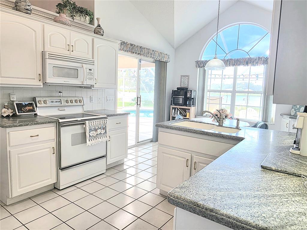93 Hickory Loop Ocala, FL 34472 - Photo 8 of 23 a kitchen with stainless steel appliances granite countertop a stove a sink and a granite counter tops