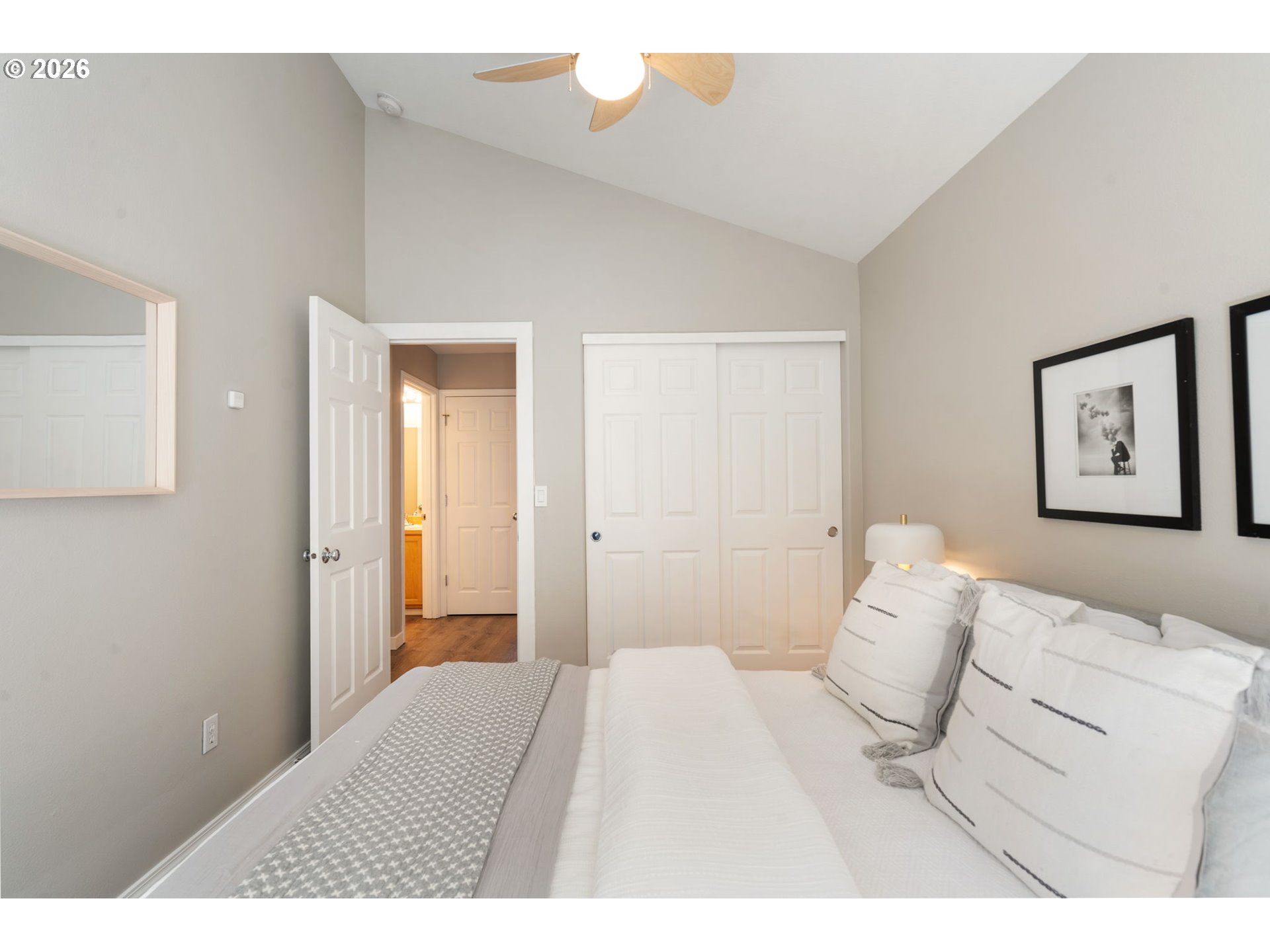 13159 Southwest Brianne Way Portland, OR 97223 - Photo 25 of 32 a bedroom with a bed and a painting