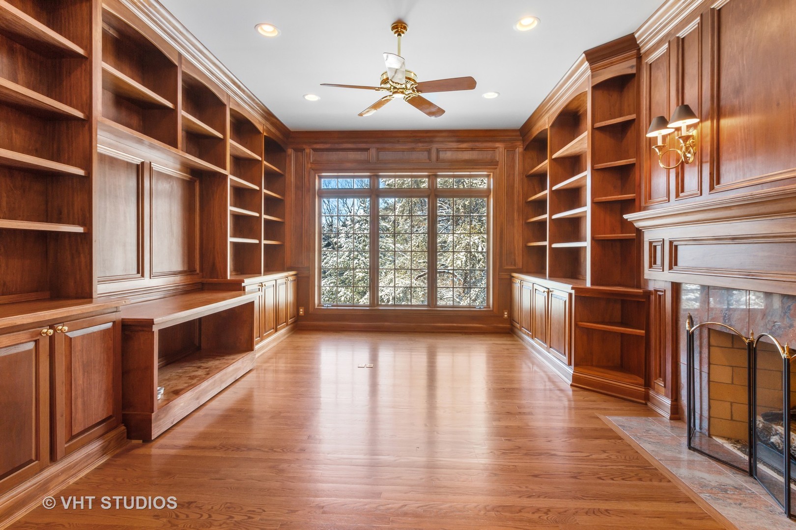 8702 Bull Valley Road Bull Valley, IL 60098 - Photo 12 of 30 a view of an empty room with a window and wooden floor