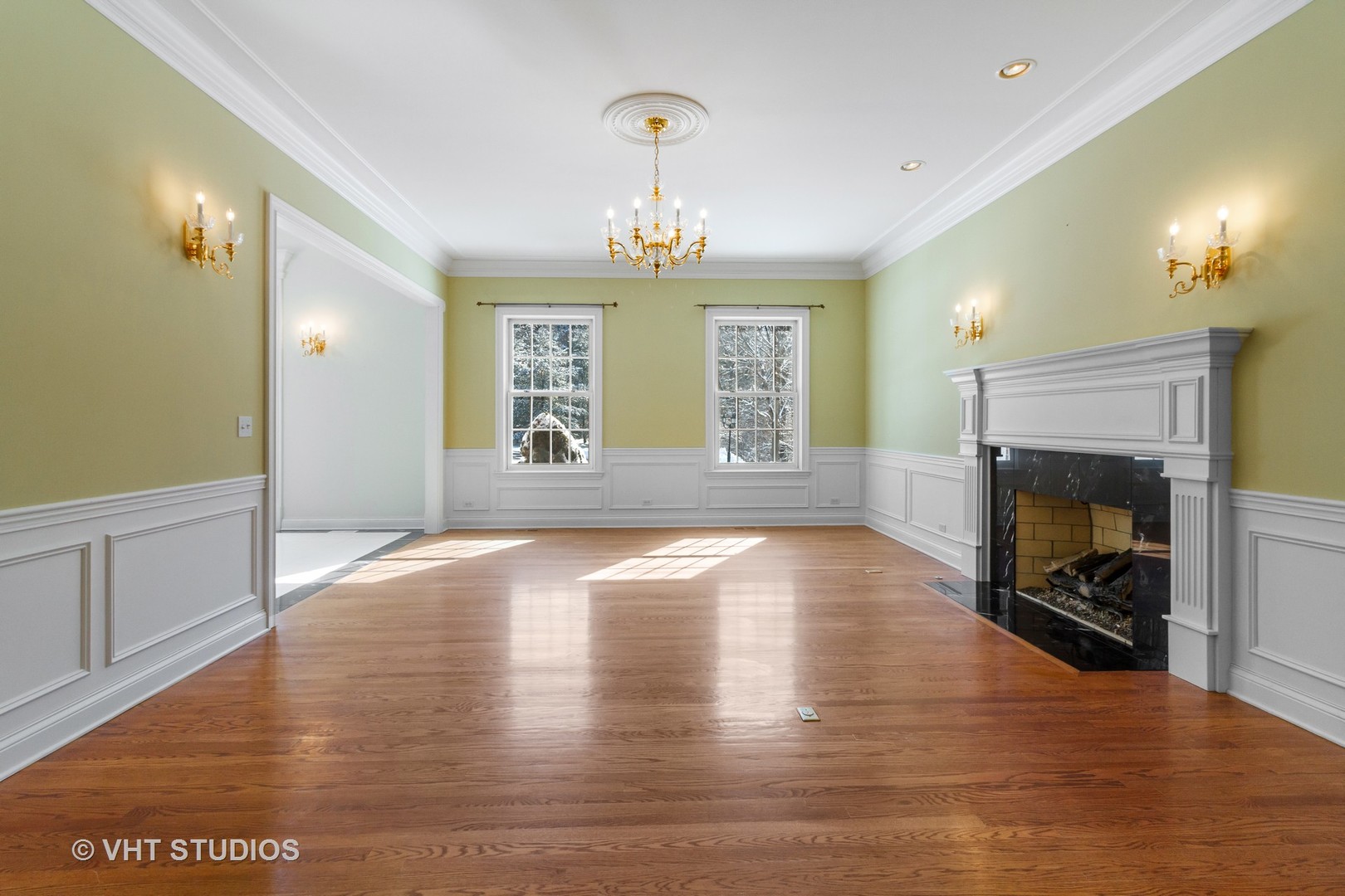 8702 Bull Valley Road Bull Valley, IL 60098 - Photo 14 of 30 a view of an empty room with window and wooden floor