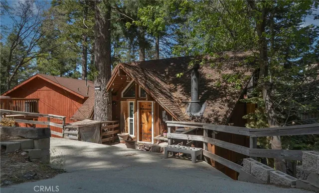 front view of a house with a street