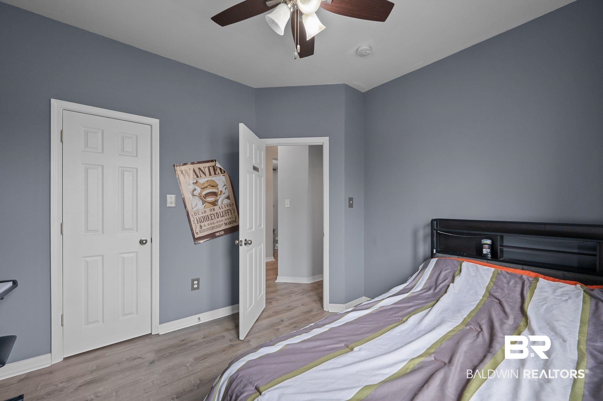 1287 Pembroke Way Foley, AL 36535 - Photo 31 of 39 Bedroom with light wood-style flooring and a ceiling fan