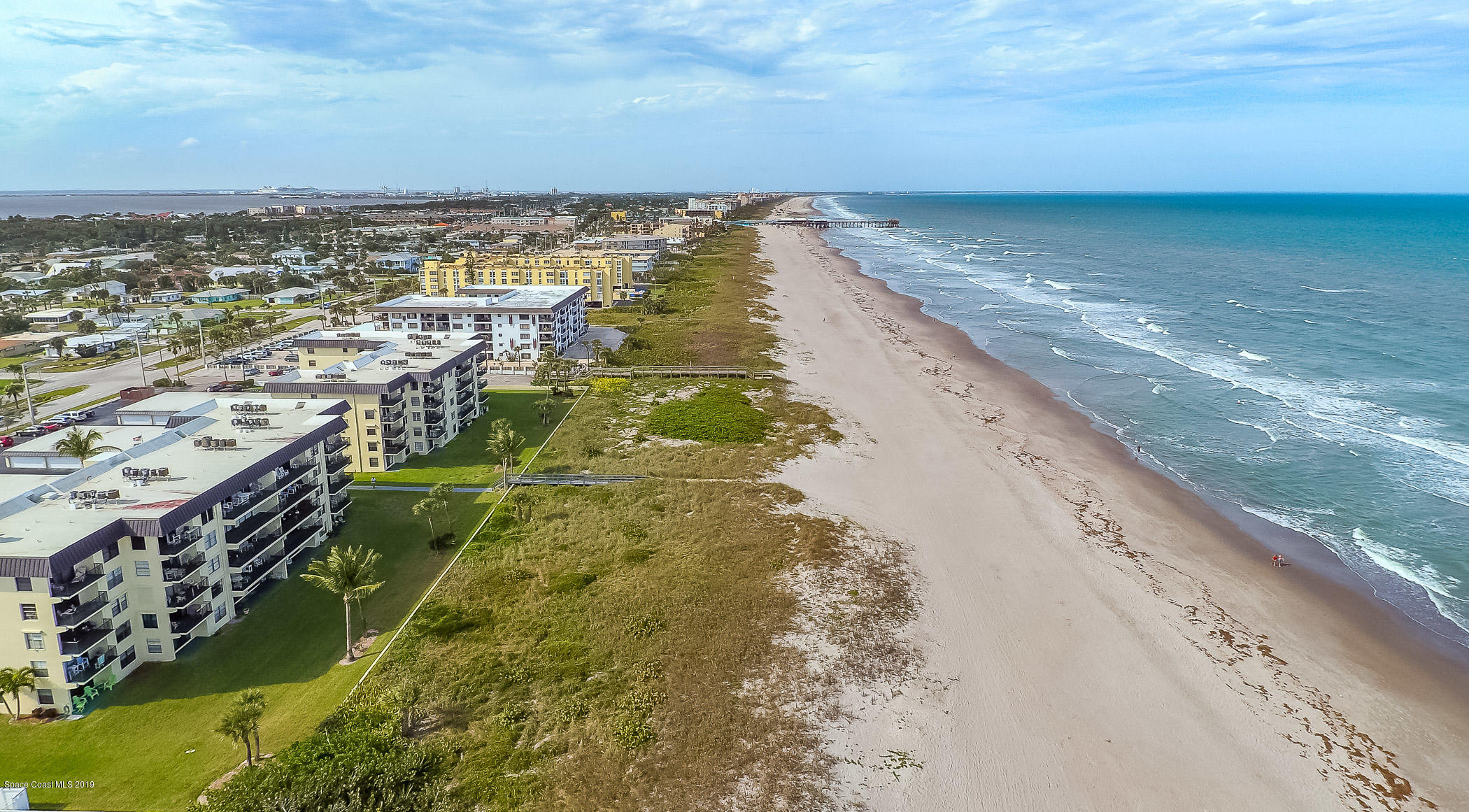 4570 Ocean Beach Boulevard, Unit 106 Cocoa Beach, FL 32931 - Photo 29 of 39 a view of an ocean view and city