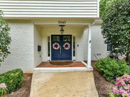 a view of a door of the house