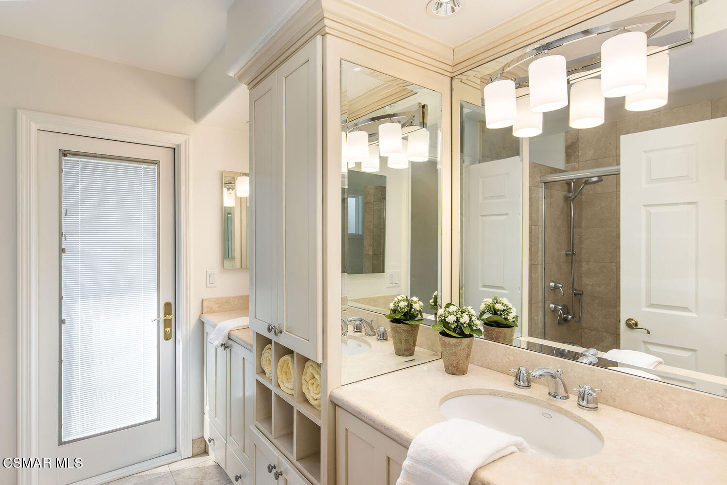 2234 Ranch View Place Thousand Oaks, CA 91362 - Photo 28 of 49 a bathroom with a granite countertop sink and a mirror
