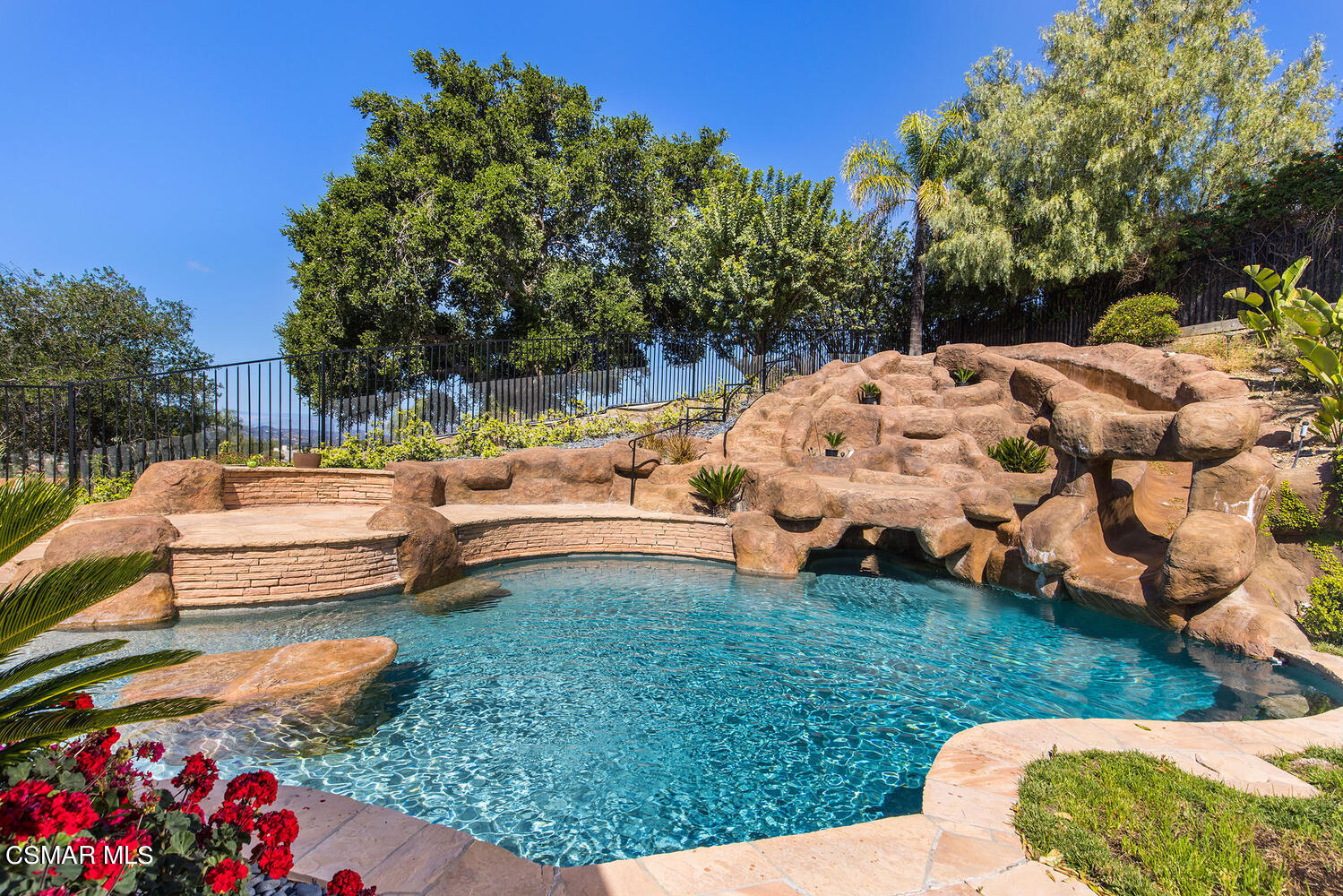 2234 Ranch View Place Thousand Oaks, CA 91362 - Photo 36 of 49 a view of backyard with swimming pool and trees