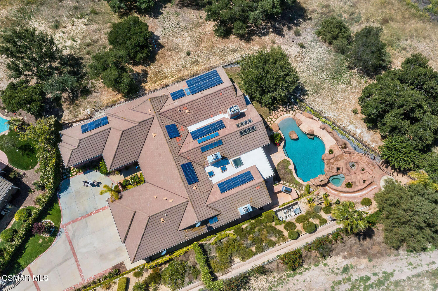 2234 Ranch View Place Thousand Oaks, CA 91362 - Photo 9 of 49 an aerial view of a house with outdoor space and street view