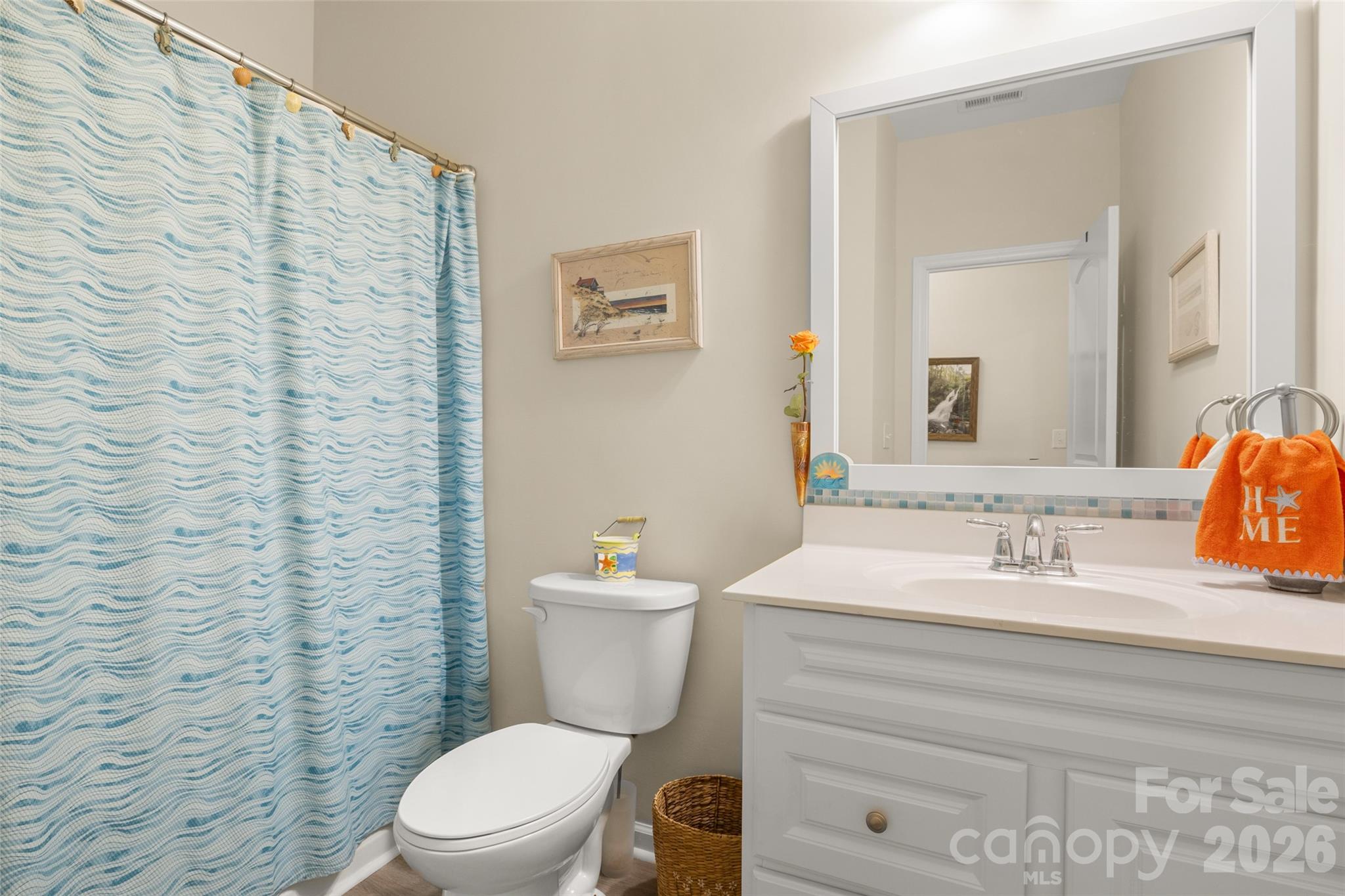 25320 Seagull Drive Lancaster, SC 29720 - Photo 20 of 37 a bathroom with a sink a toilet and a mirror