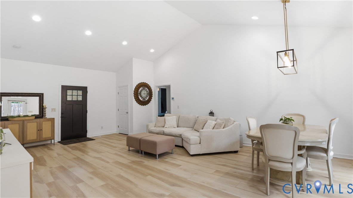 2406 Emanuel Church Road Powhatan, VA 23139 - Photo 10 of 48 Vaulted ceilings highlight this open concept livin