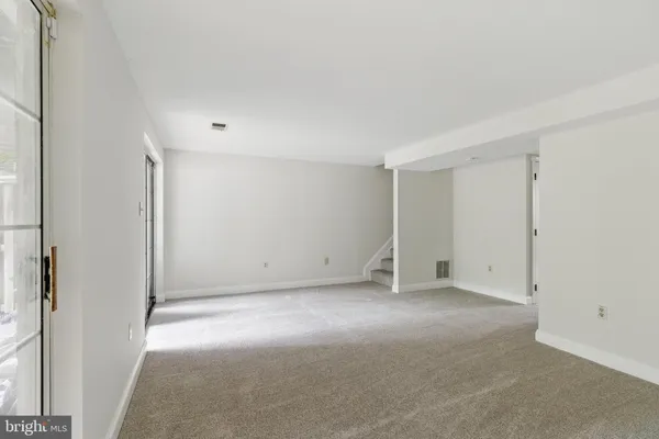 a view of an empty room