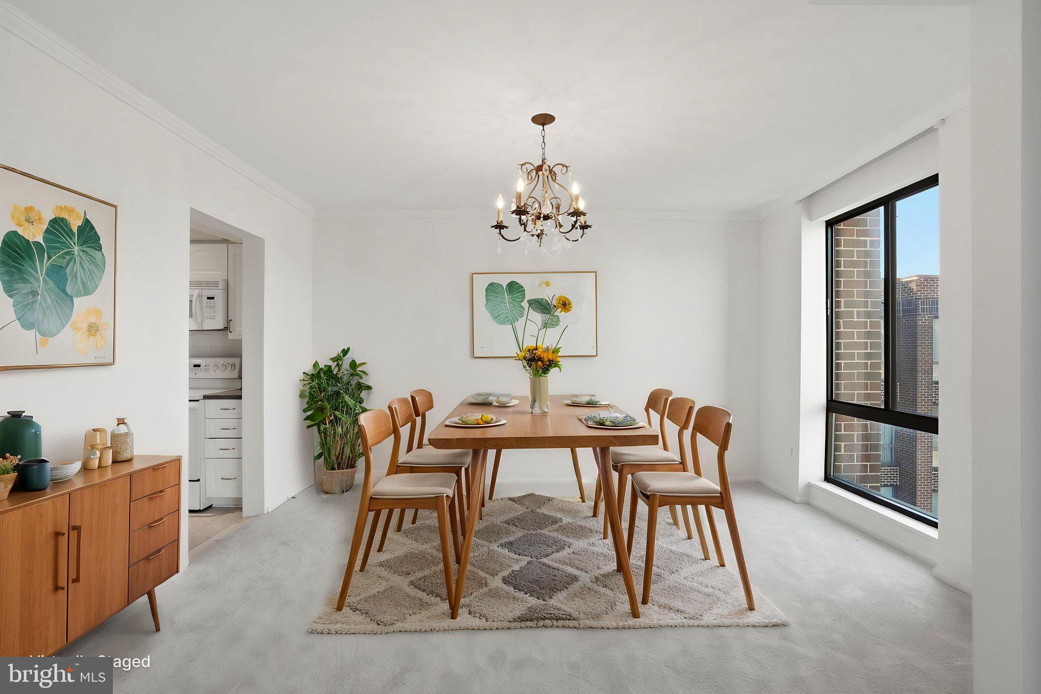 7 Slade Avenue, Unit 717 Baltimore, MD 21208 - Photo 3 of 31 Dining room. Virtually staged by HD bros.