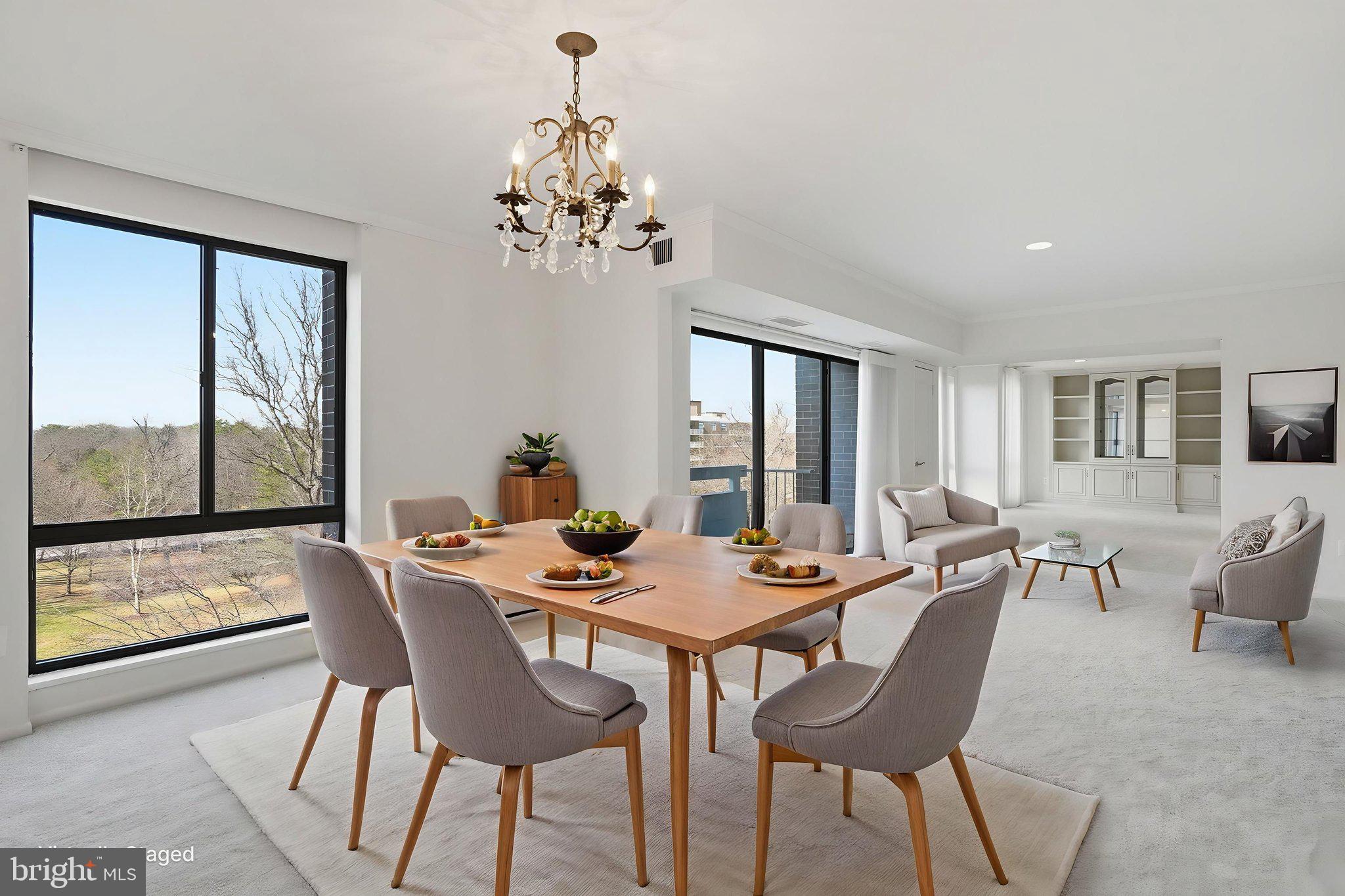7 Slade Avenue, Unit 717 Baltimore, MD 21208 - Photo 5 of 31 Living/Dining room. Virtually staged by HD bros.