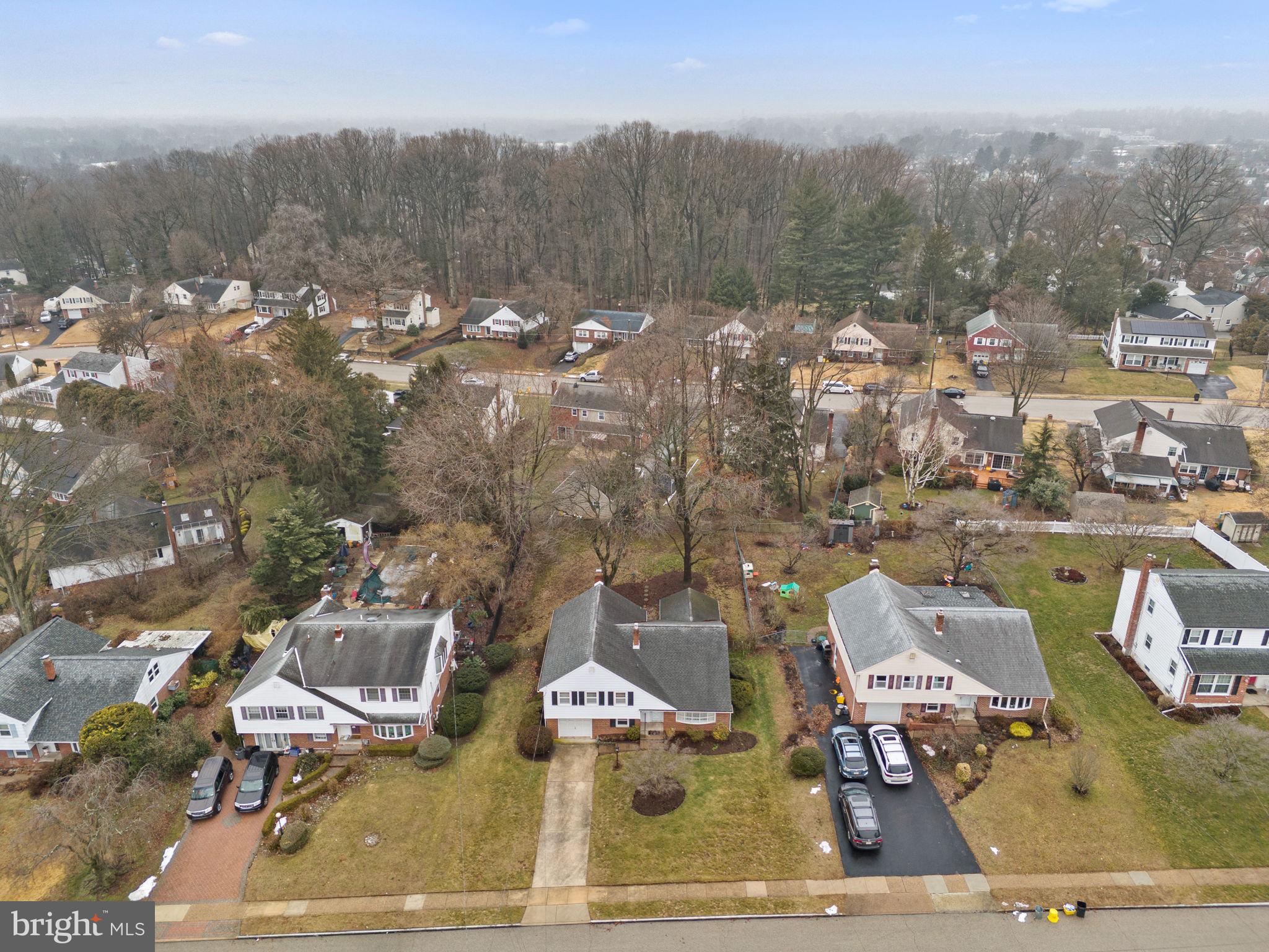 1022 Crozer Lane Springfield, PA 19064 - Photo 36 of 42 an aerial view of residential houses with outdoor space