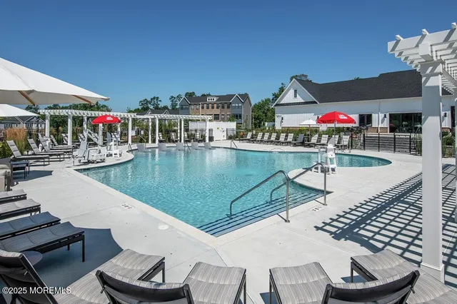 a view of outdoor space with furniture