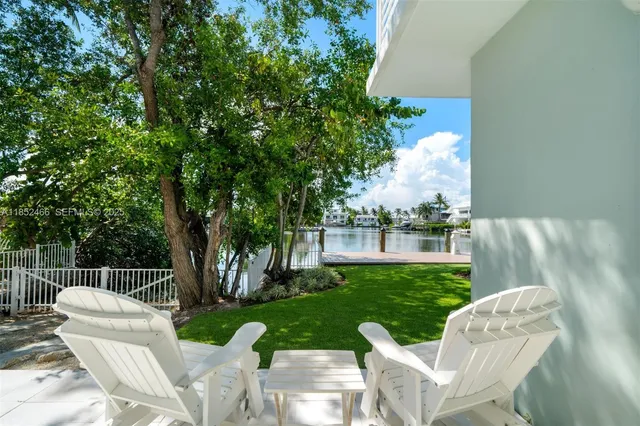 an aerial view of a houses with outdoor space