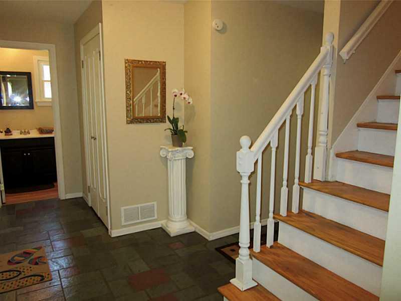 788 Scrubgrass Road Mt. Lebanon, PA 15243 - Photo 3 of 25 Entry/Foyer. Slate foyer leads to powder room, staircase to second floor, living room and kitchen.