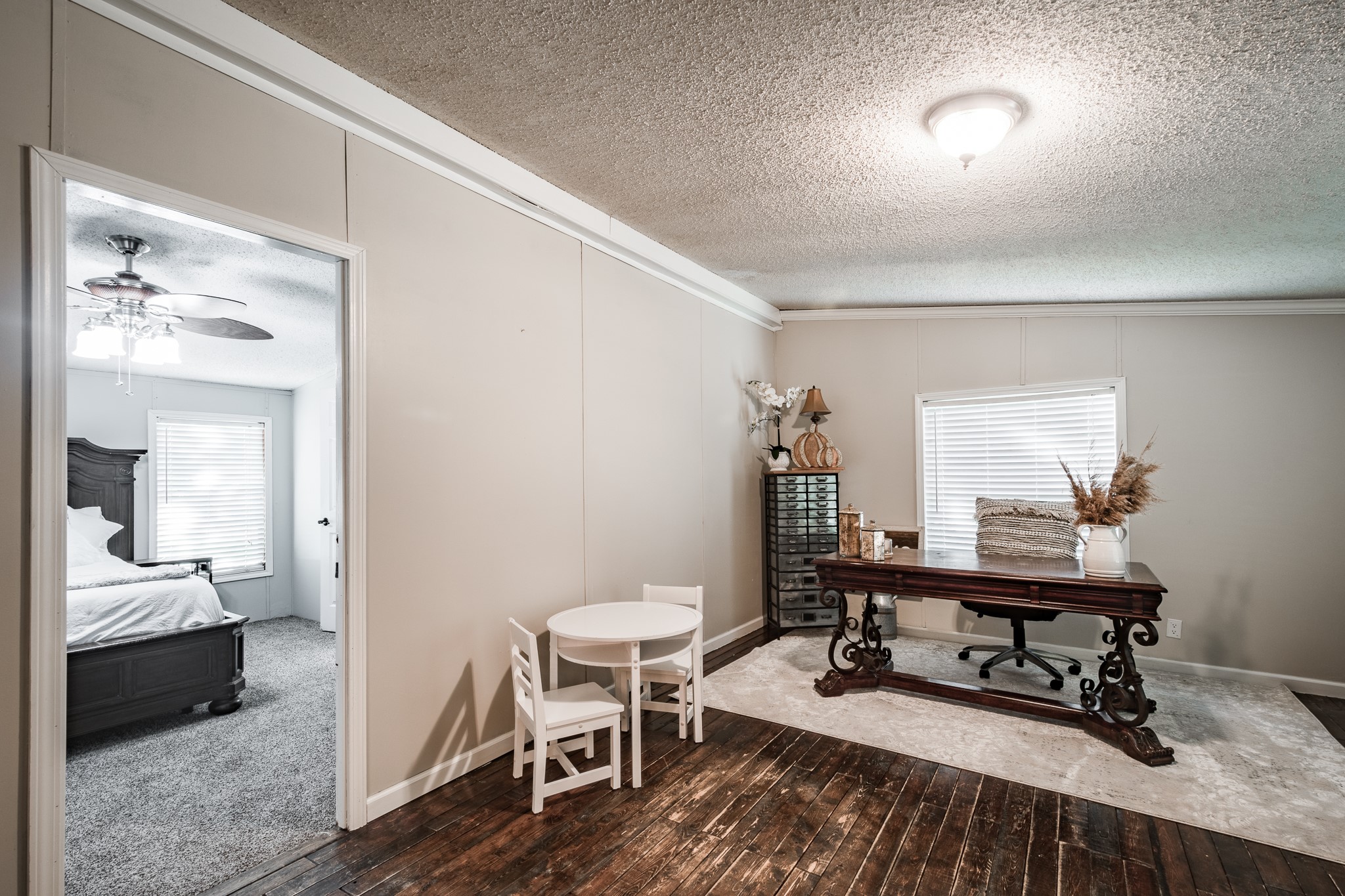 24274 Enloe Road Porter, TX 77365 - Photo 16 of 29 a view of a workspace with furniture and a window