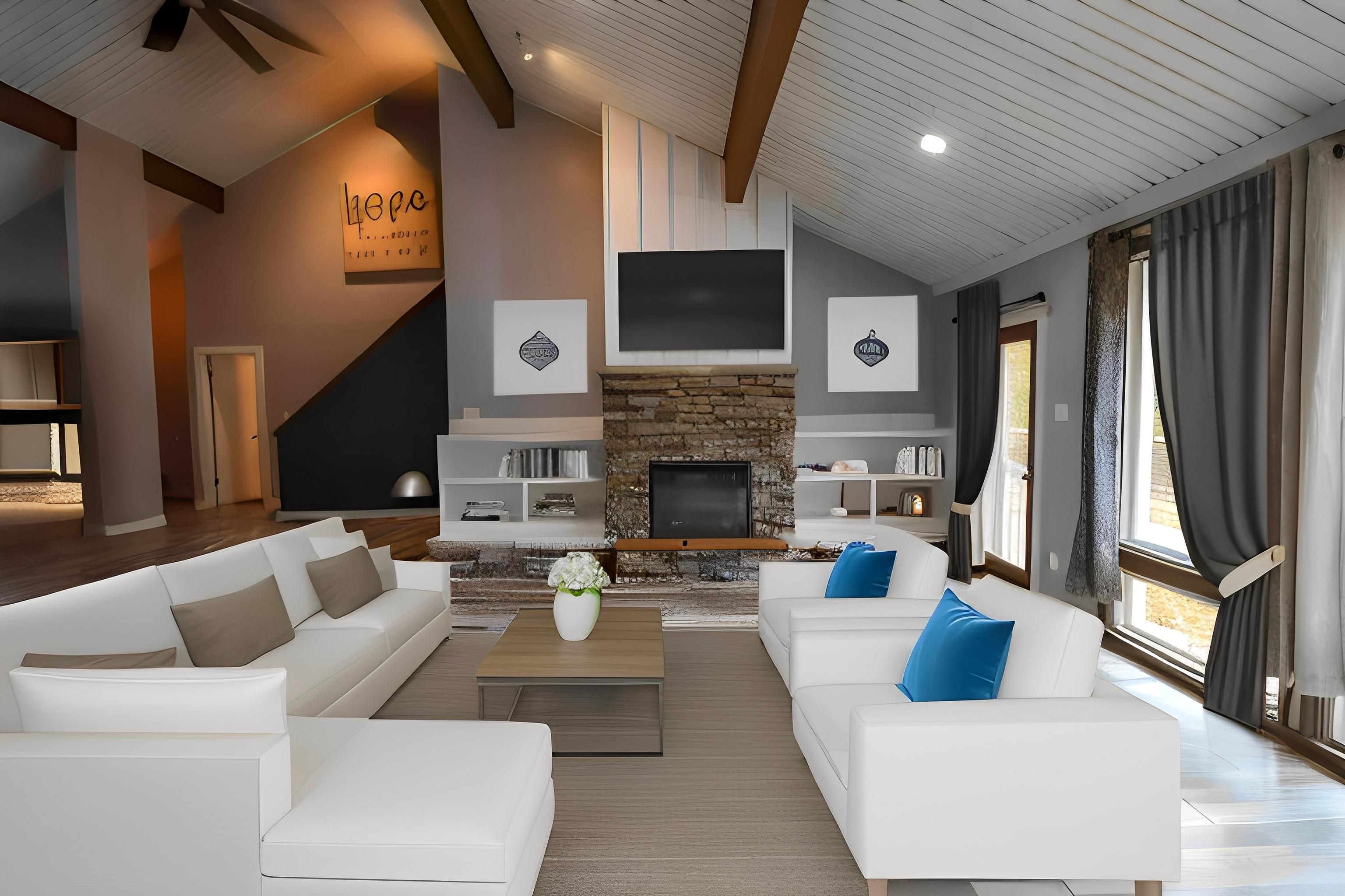 205 Charles Martin Road Ripley, TN 38063 - Photo 14 of 34 a living room with fireplace furniture and a flat screen tv