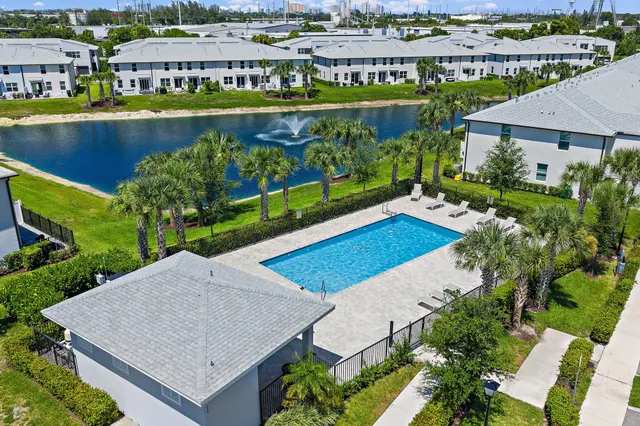 a view of a city with an ocean